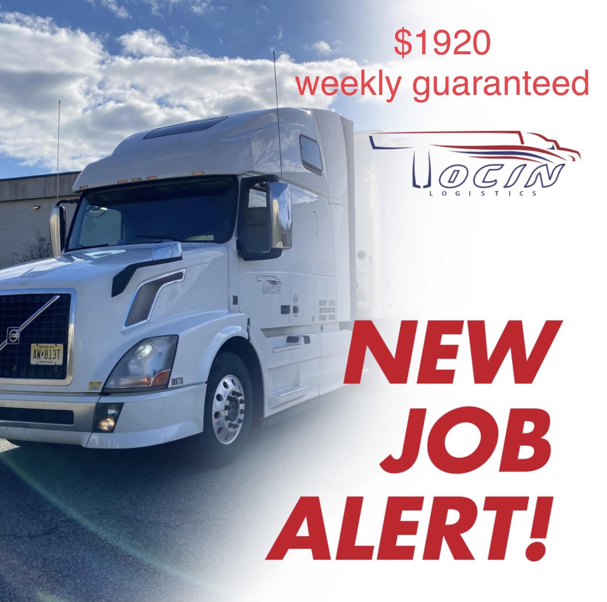 about us apply now truck flyer
